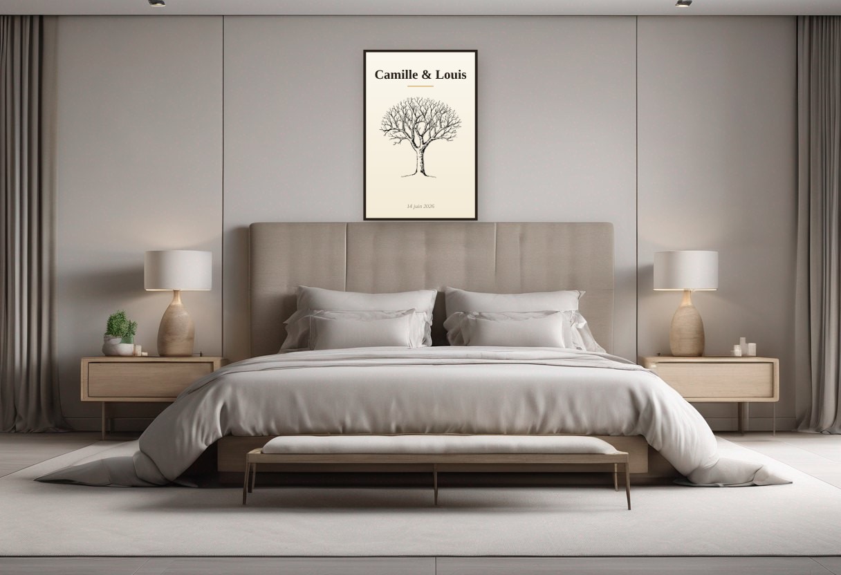 Affiche de l'arbre dans une chambre